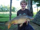 Daniel Smith 19lbs 0oz Mirror Carp from Etang de Cosse using Solar Club Mix (Squid & Octopus, Stimulin and Anchovy).