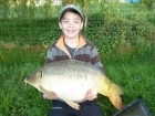 William Fletcher 24lbs 5oz Mirror Carp from Golden Oak Lake  - Angling Lines Holidays using Quest Baits Ghurkka Spice Pop Up.. Caught fishing to Dam Wall corner over mix of Golden Oak Pellets and