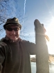 10lbs 7oz Pike from river idle using smelt.. hi had a late start today fell back over a sleep as I get up for work in the week at 3,45,am for work.so did wake up early and went back to sleep / so