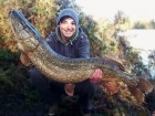 29lbs 0oz Pike from Lee Valley Pit. The rivers were all flooded so I headed down to a big 100 acre + pit in the Lee Valley for a bit of Pike fishing with a couple of friends. We covered plenty of