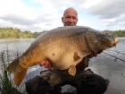 26lbs 8oz Mirror Carp from Grand Etang, using Caperlan Wellmix Scopex 20mm.. Taken from a snaggy bay, on a standard semi-fixed set-up.