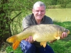20lbs 4oz Carp from Cackle Hill Specimen using Morrisons own.. bread on surface
