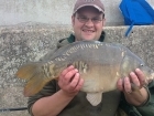 12lbs 4oz mirror carp from Drayton Reservoir using Fishing Wizard.. first fish of the day a loverly mirror