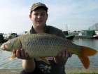 David Summers 14lbs 8oz Common Carp. David Summerfield at it again!!! out in the sunshine bleepher and Son took to the canal where David found this hungry 14lb 08oz Common to land his 2nd fish of the
