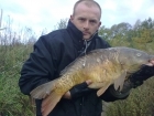 Aden James Hodges 17lbs 6oz Mirror Carp from longford fisheries using kingsmill.