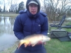 Shane Charles 9lbs 0oz Mirror Carp. This lovely little mirror was caught using worms tipped with single piece of sweetcorn