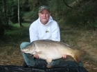 Ian Brentnall 39lbs 11oz Mirror Carp, Mainline Active-8.. My last rod still in the water but I was sure something would happen. Had an Acitve 8 snowman on an adapted KD rig with a size 8 hook, inline