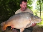 64lbs 5oz Mirror Carp from les Quis using Nutrabaits.