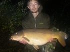Paul Fox 27lbs 0oz Leather Carp, Mainline + Dynamite.. Cell Boilie with Half a Strawberry & Scopex Fluro Popup!