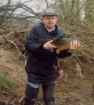 6lbs 8oz Barbel from River Swale - Catterick. Caught on stick-float during coarse fish close-season ('any method' trout fishing still allowed on Yorkshire's rivers back then)