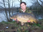 19lbs 15oz Mirror Carp from Undisclosed. Single piece of poped up maize with a PVA Stick of Maize and Crushed Hemp