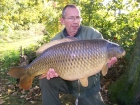 David Trew 25lbs 0oz Common Carp from Walthamstow Reservoirs using nash scopex squid with robin red.. fish was caught over spodded hemp and boilies
