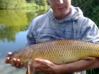 Steven Spilsbury 14lbs 1oz carp from Pool Hall Fisheries using dynamite baits.