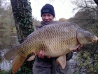 27lbs 0oz Common Carp from Sweet Chestnut Lake using SuperU BienVu.. Waggler and sweetcorn in 12 feet of water. 8lb line to size 10 barbless hook. Took 15 minutes to land. Photo taken on mobile as