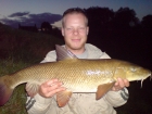 11lbs 9oz Barbel from Cundall Lodge River Swale. only bite of the day but superb fight and the biggest barbel i managed from the swale