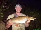 Andy Roberts 9lbs 12oz Barbel from Cundall Lodge River Swale. one last cast works again