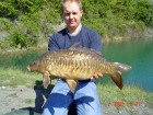15lbs 0oz carp from Blue Pool using pink pepper 14mm pop up.