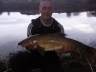 13lbs 0oz Barbel from River Ribble