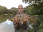 Paul Johns 10lbs 3oz carp from Duck Pond using 8mm shell fish boillies.