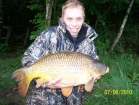Andy Fisk 16lbs 2oz Common Carp, sticky baits bloodworm dumbells.