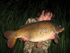 Josh Jackson 20lbs 2oz Common Carp. After an arranged social down Carthagena I decided to double up with a mate on the jettys, after finding a harder silter spot in the pads i decided to flick a