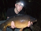 Dean Seath 19lbs 14oz carp(leather), Starmer coconut fish.. after a few nocks ithought the bream was back happy that fish were but was craving a carp, just as the liners stoped the rod screamed of on