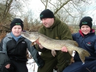 11lbs 8oz Pike from Local Club Water using Lamprey.. Awesome afternoons piking with Dan and Tim - we had four on the lead and lost abut 3 more.